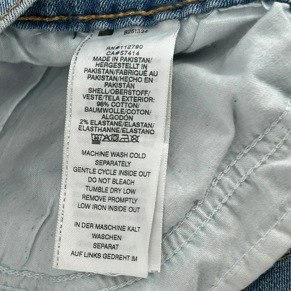 True Religion Ricky Relaxed Straight Blue Denim Jeans Mens 38x32 Horseshoe Flap - Picture 3 of 6